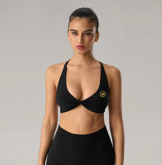 Women's quick dry Yoga Bra with Soft Twist Design