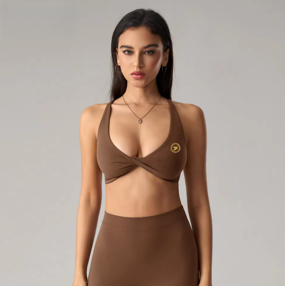 Women's quick dry Yoga Bra with Soft Twist Design