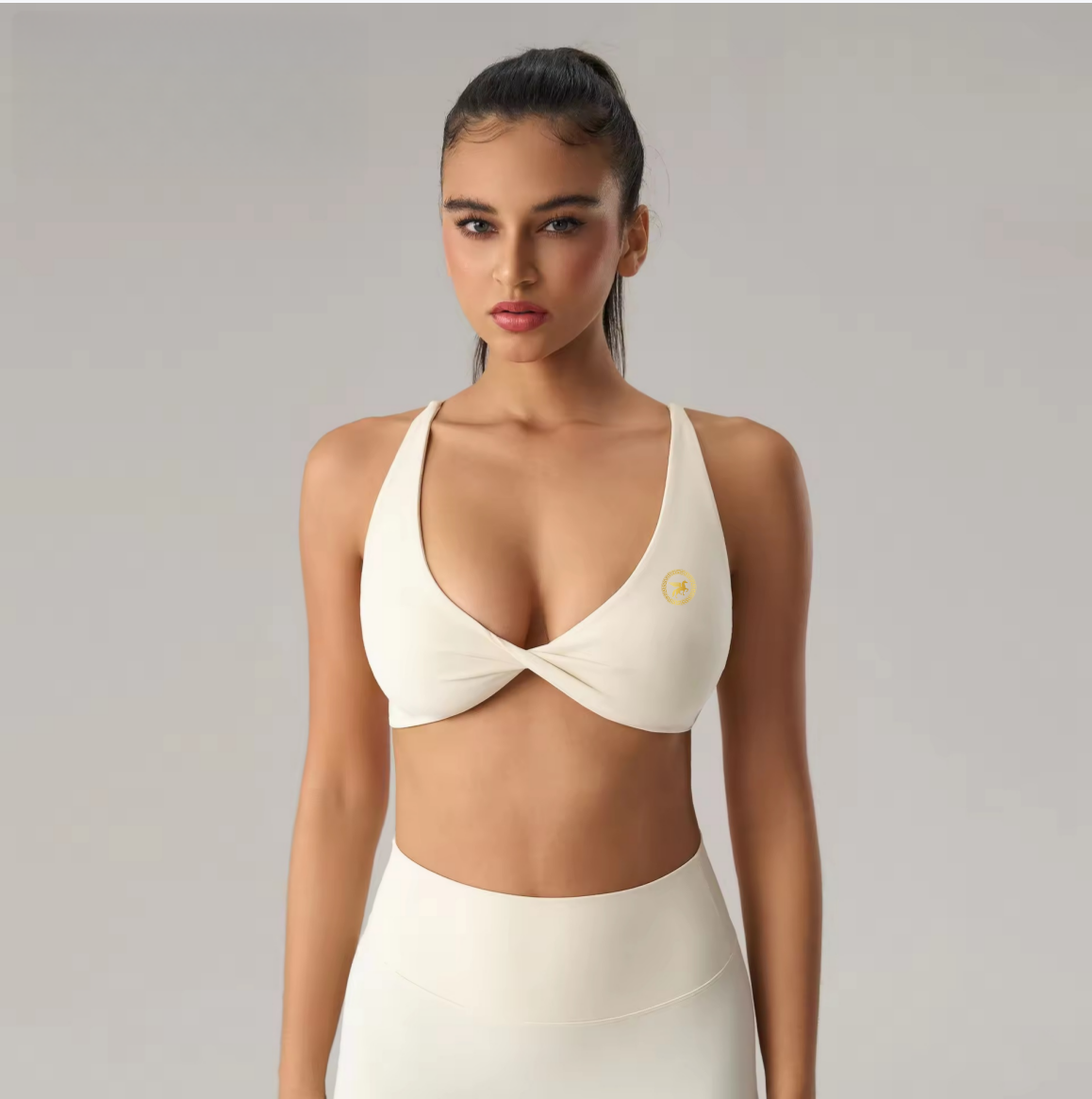 Women's quick dry Yoga Bra with Soft Twist Design